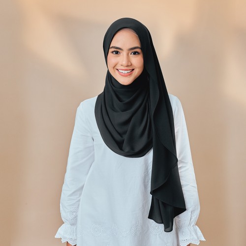 Hari Shawl - Jade Black (Reject)